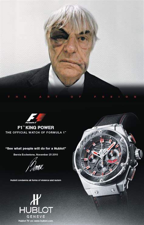 bernie ecclestone hublot watch ad|bernie ecclestone hublot.